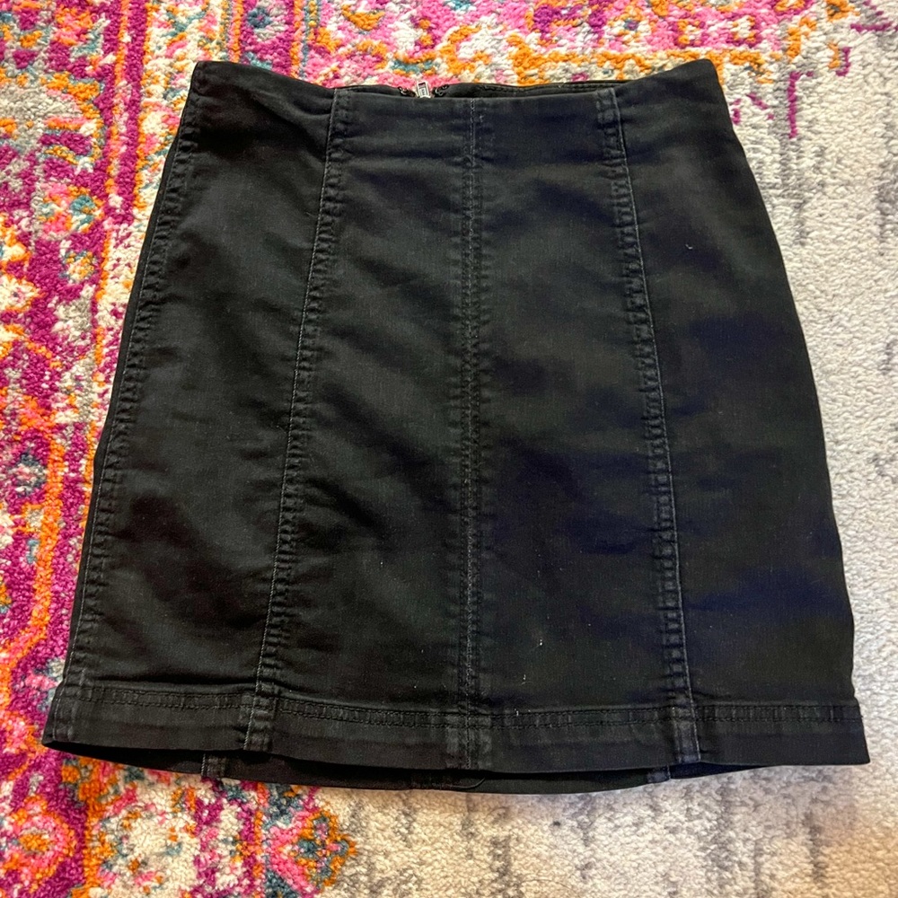 Black Free People Mini Skirt